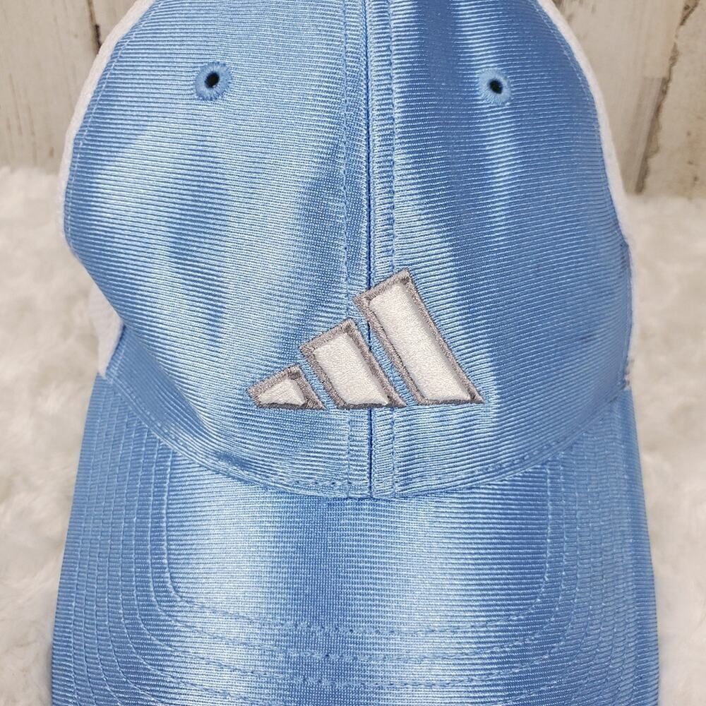 Adidas Fitted Colorblock Cap Blue White Size Small - Picture 2 of 9